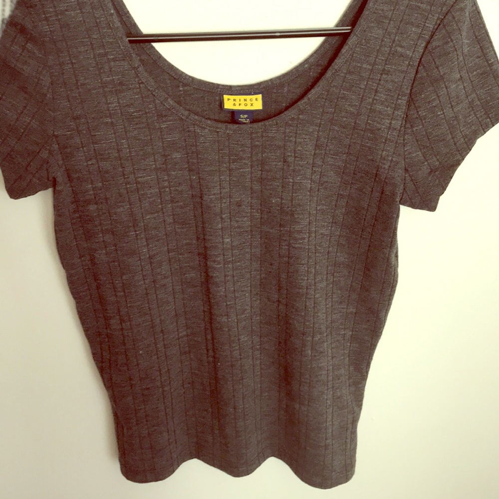 Grey crop top